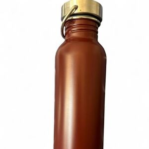 Red stainless steel water bottle